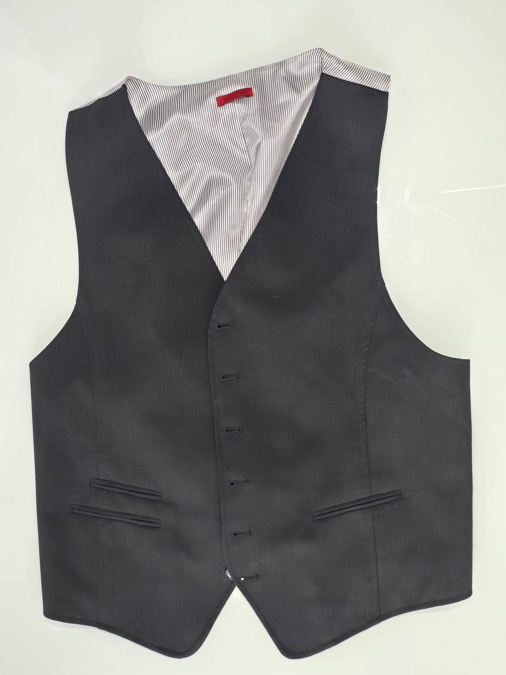 Men's Black Tailored Vest - Formal Waistcoat